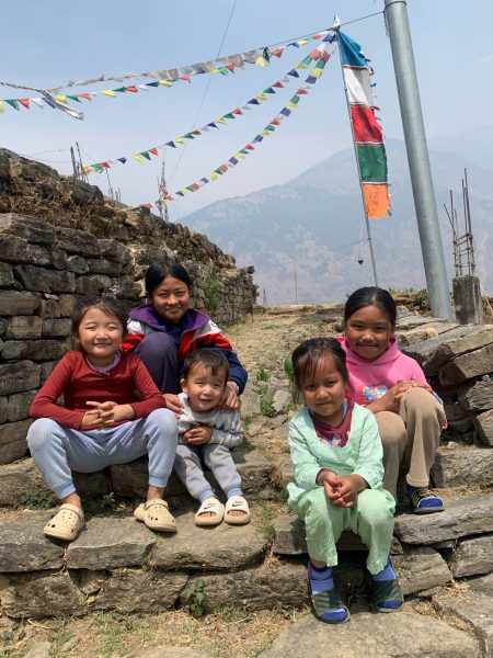 Local Tamang children smiling in the Gosainkunda trekking region